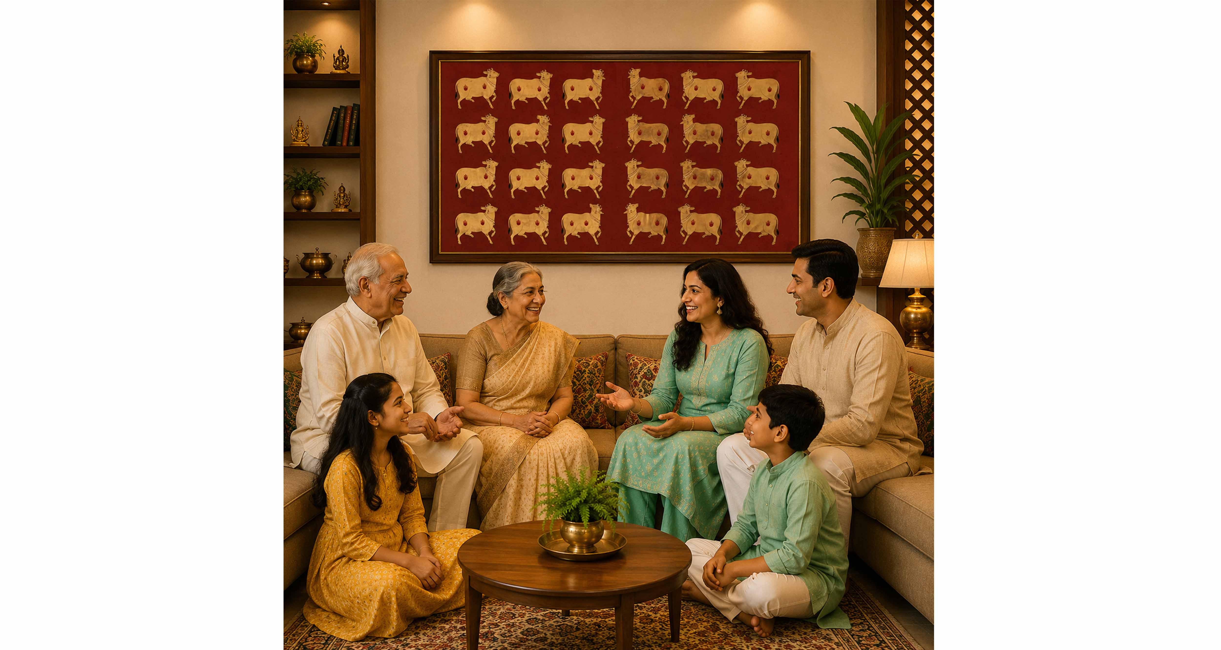 Positive Pichwai Paintings: Inspiring Family Harmony, Strong Relationships, and a Peaceful Home